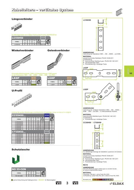 Kabelrinnen â System H42 Kabelrinnen â System H42