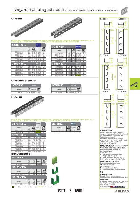 Kabelrinnen â System H42 Kabelrinnen â System H42