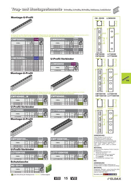 Kabelrinnen â System H42 Kabelrinnen â System H42