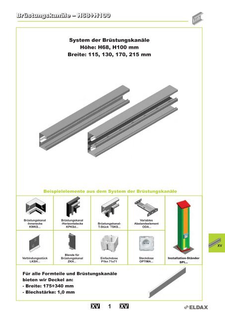 Kabelrinnen â System H42 Kabelrinnen â System H42