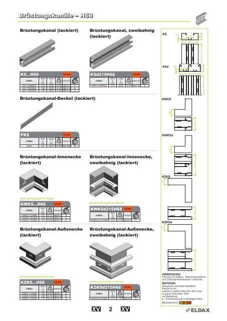 Kabelrinnen â System H42 Kabelrinnen â System H42