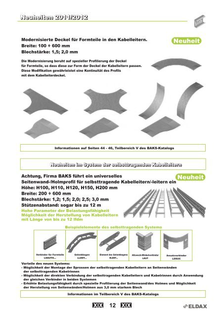 Kabelrinnen â System H42 Kabelrinnen â System H42