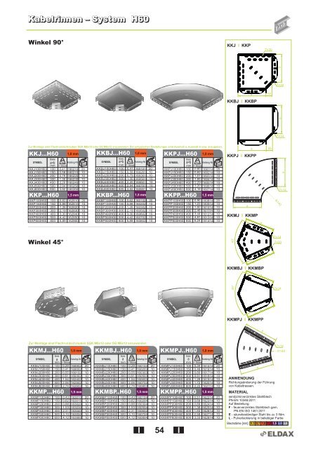 Kabelrinnen â System H42 Kabelrinnen â System H42