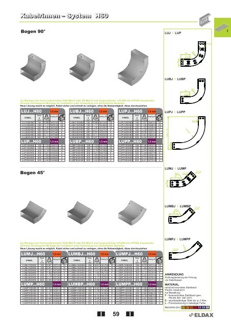 Kabelrinnen â System H42 Kabelrinnen â System H42