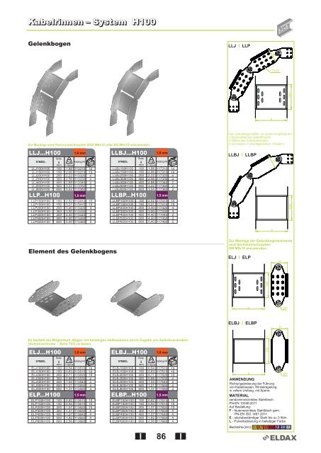 Kabelrinnen â System H42 Kabelrinnen â System H42