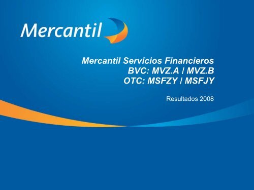 Diapositiva 1 - Banco Mercantil