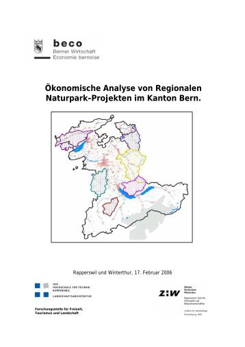 Ökonomische Analyse von Regionalen Naturpark ... - Berggebiete.ch