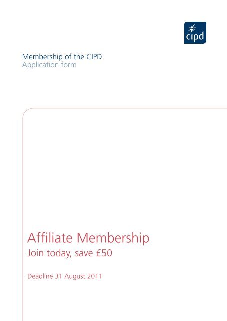 Affiliate Membership - CIPD