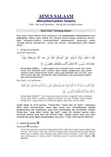 Afsus Salaam (Menyebarkan Salam) â Abu Izzat Ramadhan.pdf