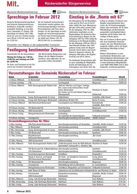 Das Magazin - Mitteilungsblatt