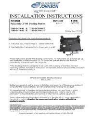 Installation Guide - Gamber Johnson