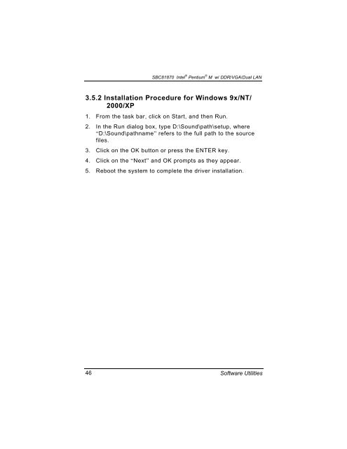 SBC81870 SERIES USER'S MANUAL VERSION A1 SEPTEMBER ...