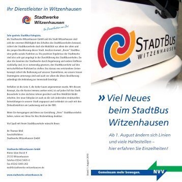 Viel Neues beim StadtBus Witzenhausen