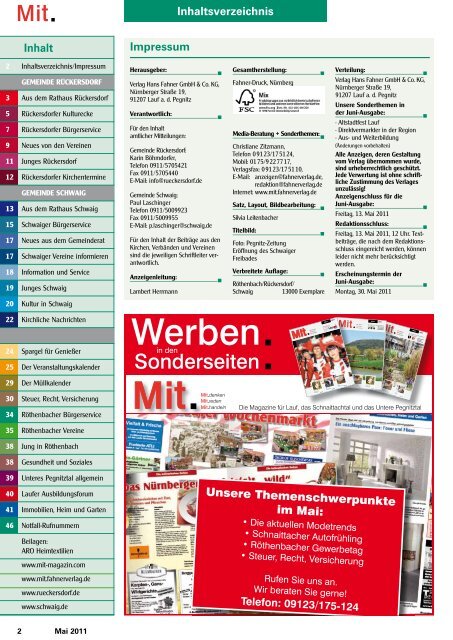 Werben - Mitteilungsblatt