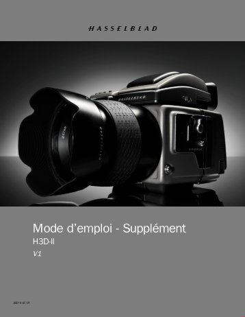 Mode d'emploi - Supplément - Hasselblad.jp