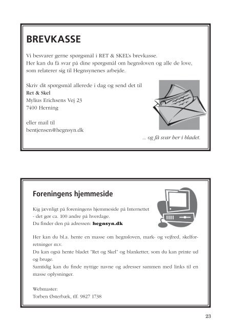 Sep. 131 - Foreningen af Hegnsyn i Danmark