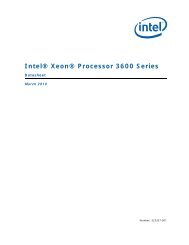 Intel® Xeon® Processor 3600 Series Datasheet