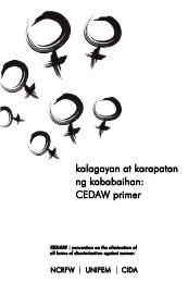 kalagayan at karapatan ng kababaihan: CEDAW primer