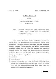 Perubahan Ketiga atas Surat Edaran Bank Indonesia Nomor 2/10 ...