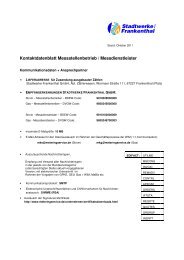 Kontaktdatenblatt Messstellenbetrieb / Messdienstleister