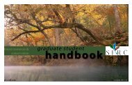 Graduate Handbook - School of Forest Resources & Conservation ...