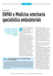 ENPAV e Medicina veterinaria specialistica ambulatoriale - SIVeMP