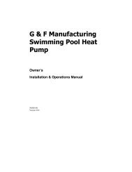 Owner's Manual - Gulf Stream Heat Pumps