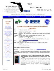 THE SUNCOAST - IEEE Entity Web Hosting IEEE Entity Web Hosting