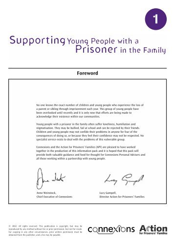 Supporting young people with a prisoner in the family - Action for ...