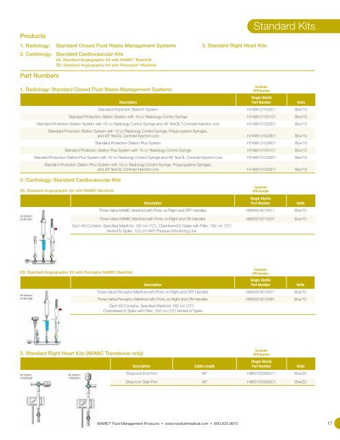 Fluid Management Catalog - Navilyst medical