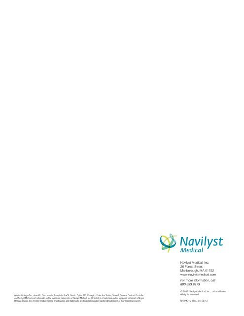 Fluid Management Catalog - Navilyst medical