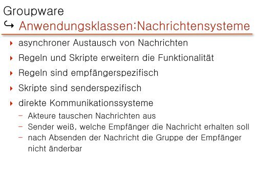 Grundlagen von CSCW-Systemen - Personen