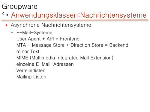 Grundlagen von CSCW-Systemen - Personen