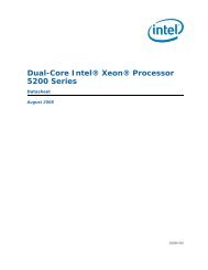 Dual-Core Intel® Xeon® Processor 5200 Series