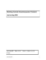 Jaarverslag 2004 (pdf, 529 KB) - Dokterswacht Friesland