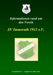 Samstag den 26. November 2011 ab 18:30 Uhr im Immerather ...