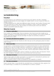 quint-essenz: Le brainstorming (pdf)