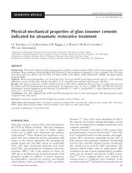 Physical-mechanical properties of glass ionomer ... - ResearchGate