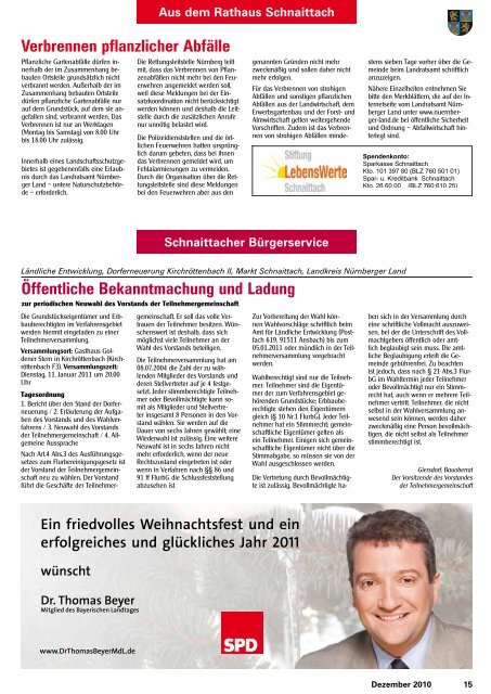 Simmelsdorf - Mitteilungsblatt