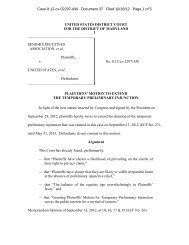 Plaintiffs' Motion to Extend the Temporary Preliminary Injunction