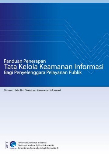 Panduan Penerapan Tata Kelola Keamanan Informasi bagi ...