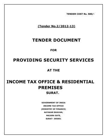 providing security services - Income Tax Department