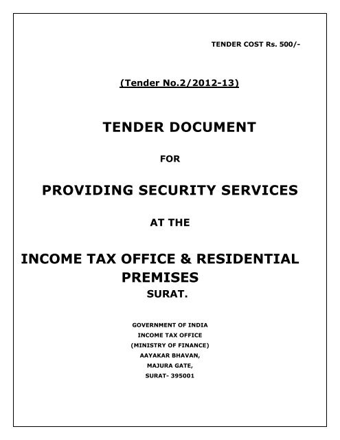 providing security services - Income Tax Department