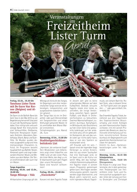 Lister Journal 03/2011 - Oldies Hannover