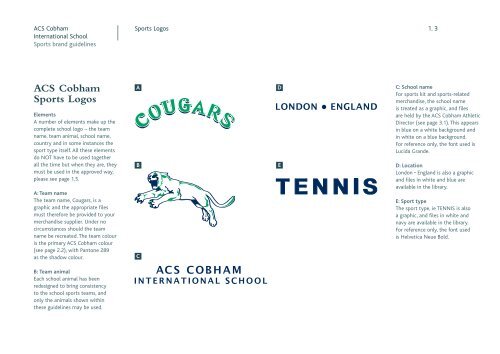 ACS Cobham Sports Brand Guidelines - ACS International Schools