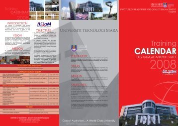 CALENDAR - Institute of Leadership & Quality Management - UiTM