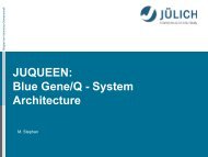 JUQUEEN: Blue Gene/Q - System Architecture - Prace Training Portal