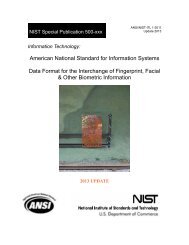 acknowledgements for ansi/nist-itl 1-2011 - NIST Visual Image ...