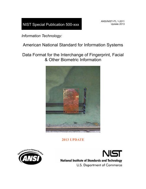 acknowledgements for ansi/nist-itl 1-2011 - NIST Visual