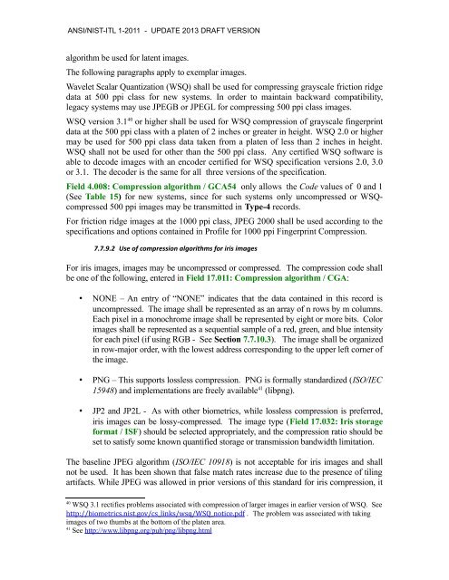 acknowledgements for ansi/nist-itl 1-2011 - NIST Visual Image ...